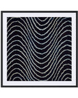 Shibori Vert Ramp Framed Wall Art